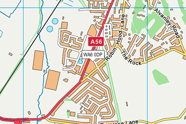 WA6 0DP map - OS VectorMap District (Ordnance Survey)