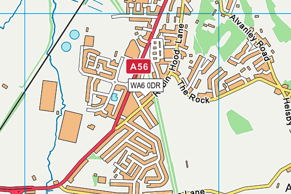 WA6 0DR map - OS VectorMap District (Ordnance Survey)
