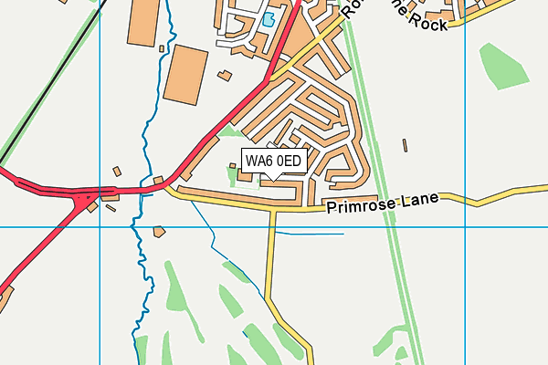 WA6 0ED map - OS VectorMap District (Ordnance Survey)