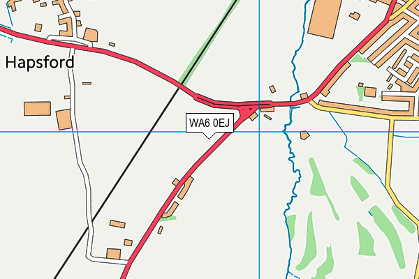 WA6 0EJ map - OS VectorMap District (Ordnance Survey)