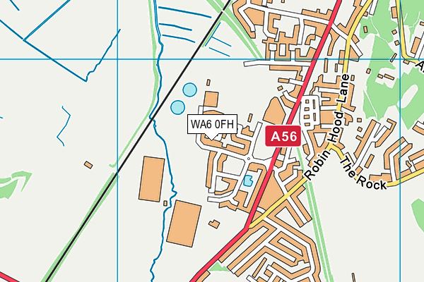 WA6 0FH map - OS VectorMap District (Ordnance Survey)