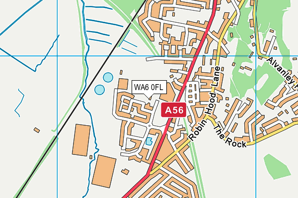 WA6 0FL map - OS VectorMap District (Ordnance Survey)
