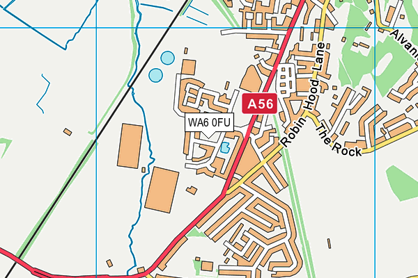 WA6 0FU map - OS VectorMap District (Ordnance Survey)