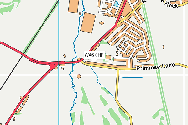 WA6 0HF map - OS VectorMap District (Ordnance Survey)