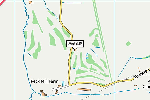 WA6 0JB map - OS VectorMap District (Ordnance Survey)