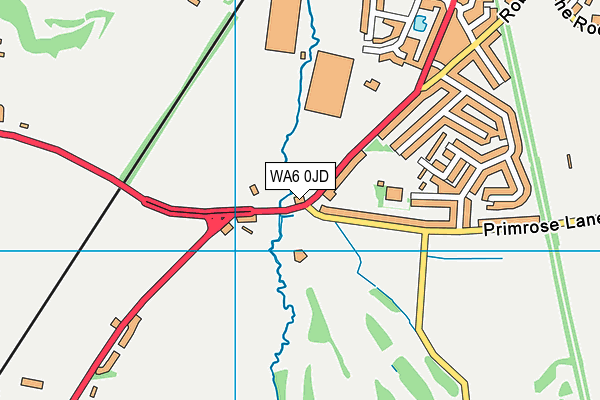 WA6 0JD map - OS VectorMap District (Ordnance Survey)