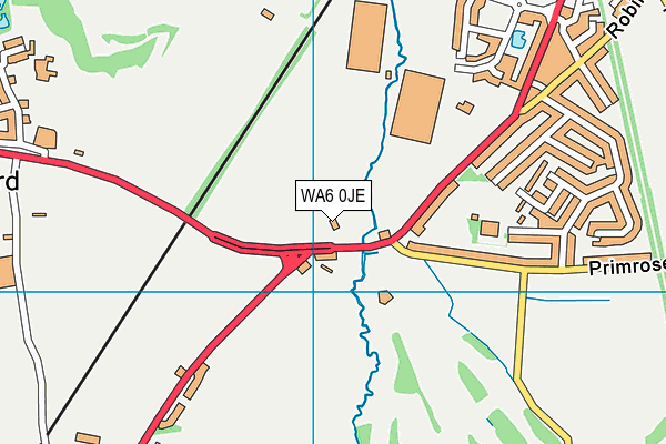 WA6 0JE map - OS VectorMap District (Ordnance Survey)