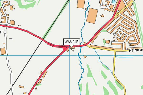 WA6 0JF map - OS VectorMap District (Ordnance Survey)