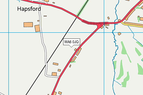 WA6 0JQ map - OS VectorMap District (Ordnance Survey)