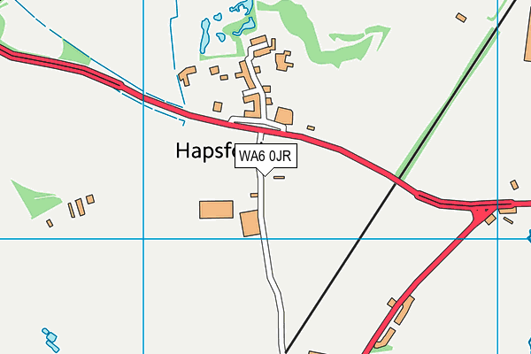 WA6 0JR map - OS VectorMap District (Ordnance Survey)