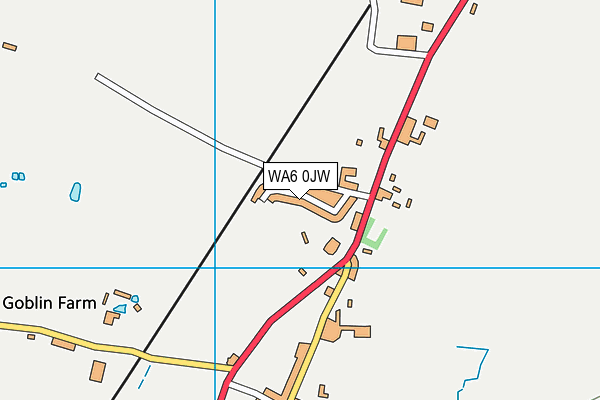 WA6 0JW map - OS VectorMap District (Ordnance Survey)