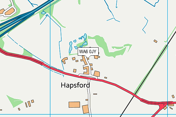 WA6 0JY map - OS VectorMap District (Ordnance Survey)