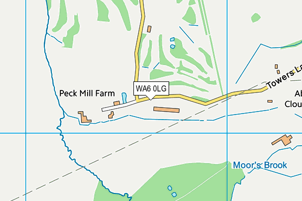WA6 0LG map - OS VectorMap District (Ordnance Survey)