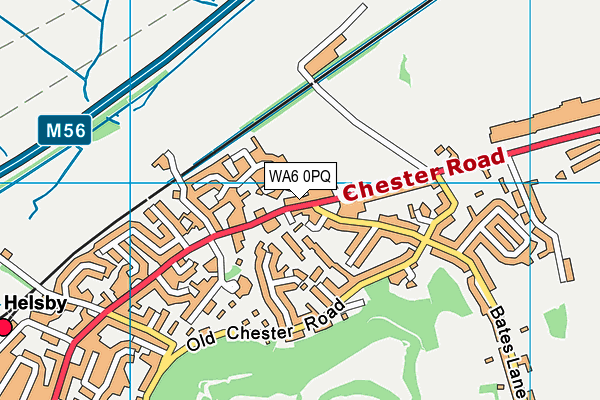 WA6 0PQ map - OS VectorMap District (Ordnance Survey)