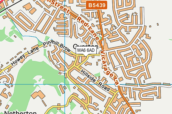 WA6 6AD map - OS VectorMap District (Ordnance Survey)