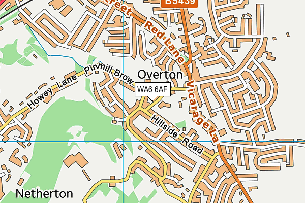 Frodsham CofE Primary School map (WA6 6AF) - OS VectorMap District (Ordnance Survey)