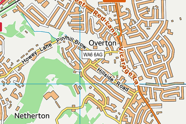 WA6 6AG map - OS VectorMap District (Ordnance Survey)
