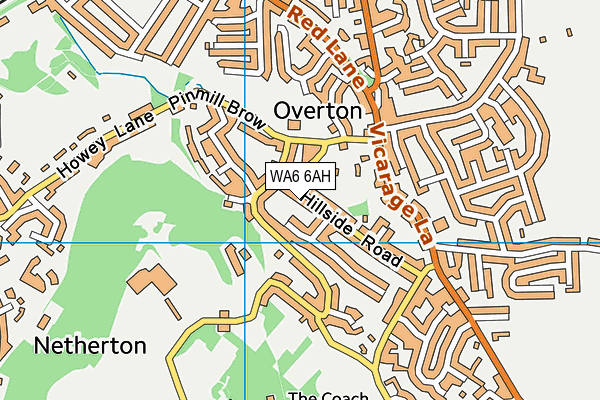 WA6 6AH map - OS VectorMap District (Ordnance Survey)