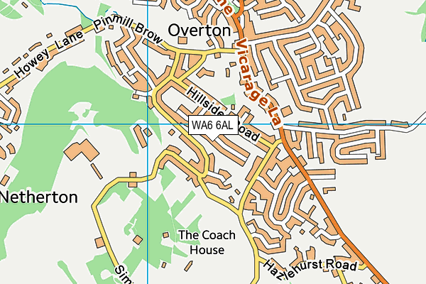 WA6 6AL map - OS VectorMap District (Ordnance Survey)