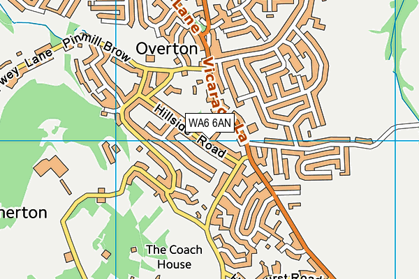 WA6 6AN map - OS VectorMap District (Ordnance Survey)