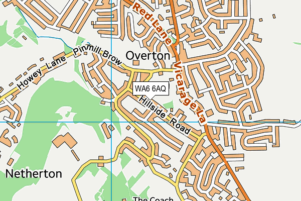 WA6 6AQ map - OS VectorMap District (Ordnance Survey)