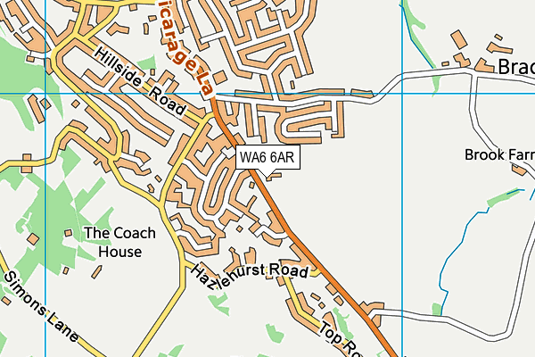 WA6 6AR map - OS VectorMap District (Ordnance Survey)