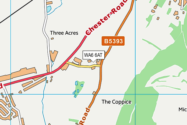 WA6 6AT map - OS VectorMap District (Ordnance Survey)