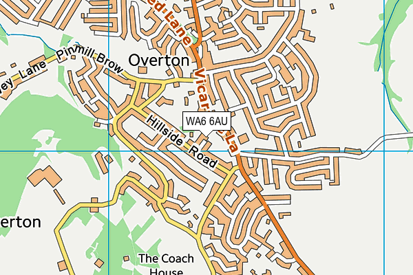 WA6 6AU map - OS VectorMap District (Ordnance Survey)