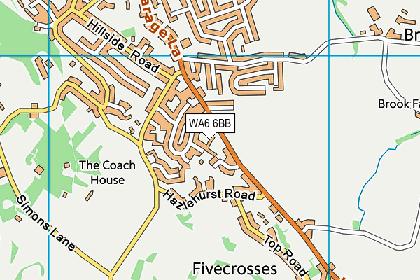 WA6 6BB map - OS VectorMap District (Ordnance Survey)