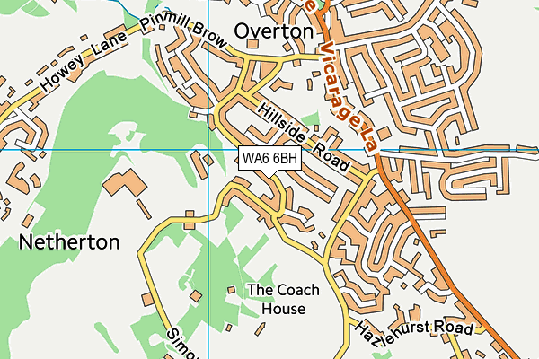 WA6 6BH map - OS VectorMap District (Ordnance Survey)