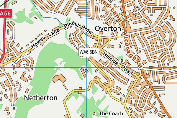 WA6 6BN map - OS VectorMap District (Ordnance Survey)