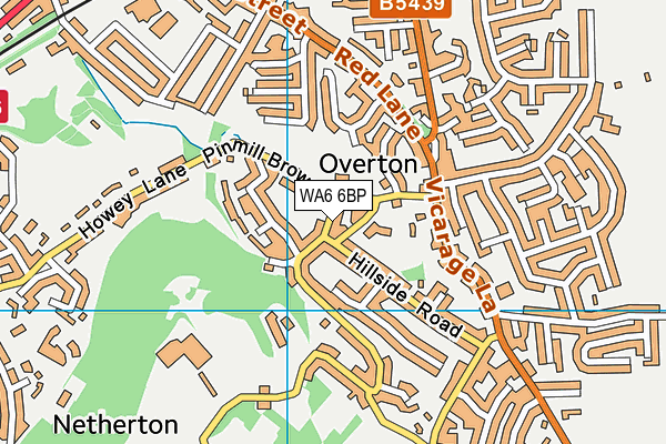 WA6 6BP map - OS VectorMap District (Ordnance Survey)
