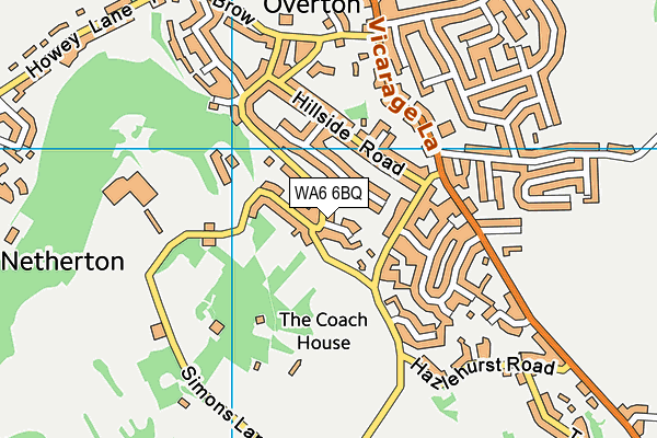 WA6 6BQ map - OS VectorMap District (Ordnance Survey)
