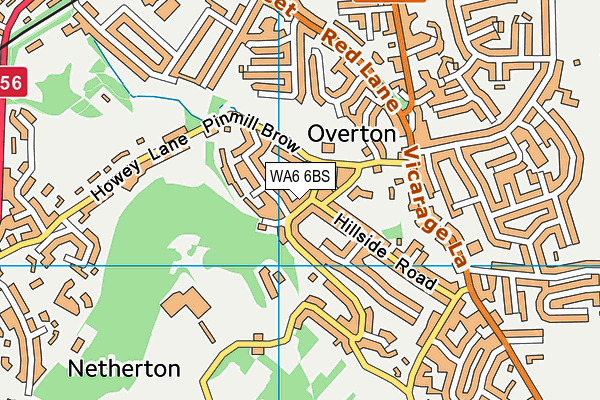 WA6 6BS map - OS VectorMap District (Ordnance Survey)
