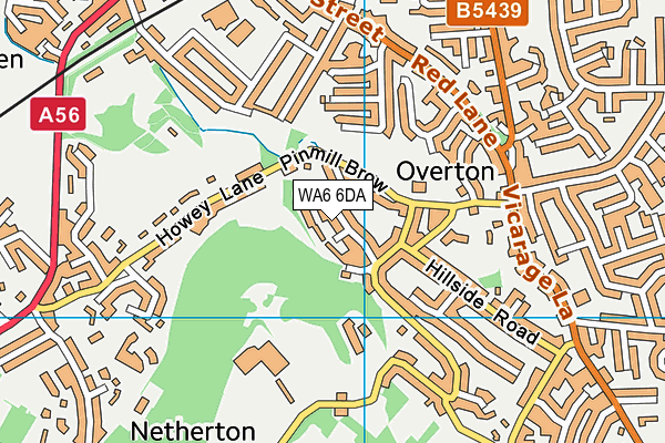 WA6 6DA map - OS VectorMap District (Ordnance Survey)
