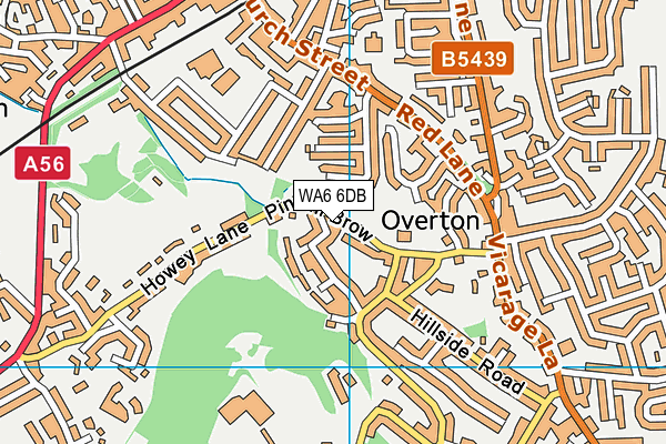 WA6 6DB map - OS VectorMap District (Ordnance Survey)