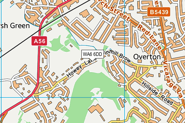 WA6 6DD map - OS VectorMap District (Ordnance Survey)