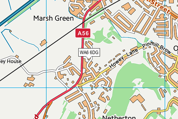WA6 6DG map - OS VectorMap District (Ordnance Survey)