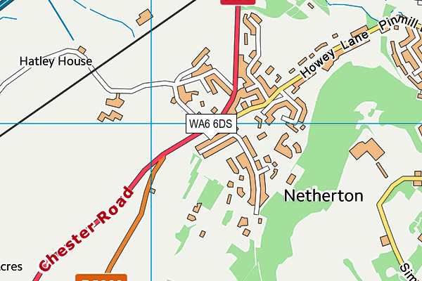WA6 6DS map - OS VectorMap District (Ordnance Survey)