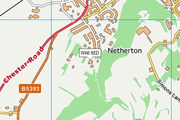 WA6 6ED map - OS VectorMap District (Ordnance Survey)
