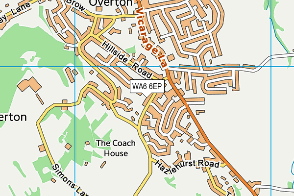 WA6 6EP map - OS VectorMap District (Ordnance Survey)