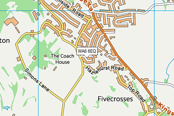 WA6 6EQ map - OS VectorMap District (Ordnance Survey)