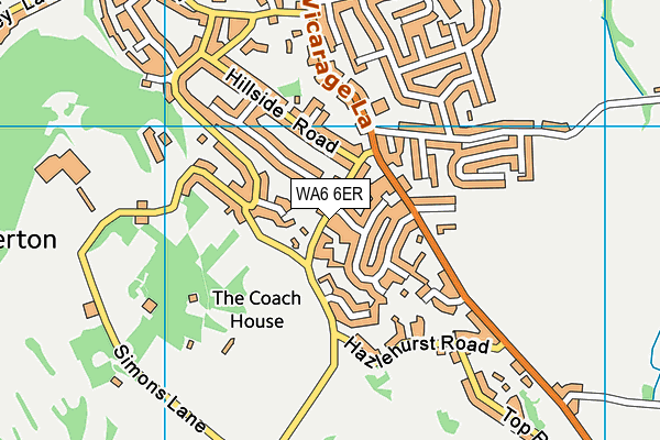 WA6 6ER map - OS VectorMap District (Ordnance Survey)