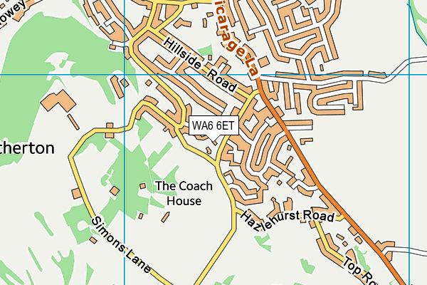 WA6 6ET map - OS VectorMap District (Ordnance Survey)
