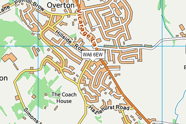 WA6 6EW map - OS VectorMap District (Ordnance Survey)