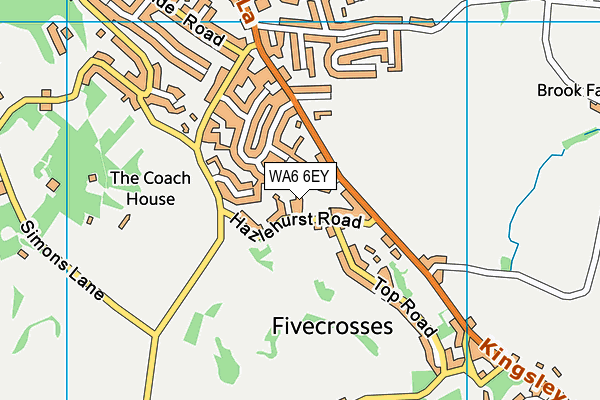 WA6 6EY map - OS VectorMap District (Ordnance Survey)