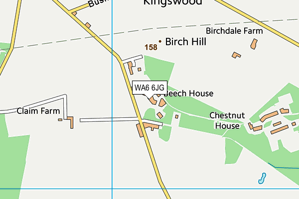 WA6 6JG map - OS VectorMap District (Ordnance Survey)