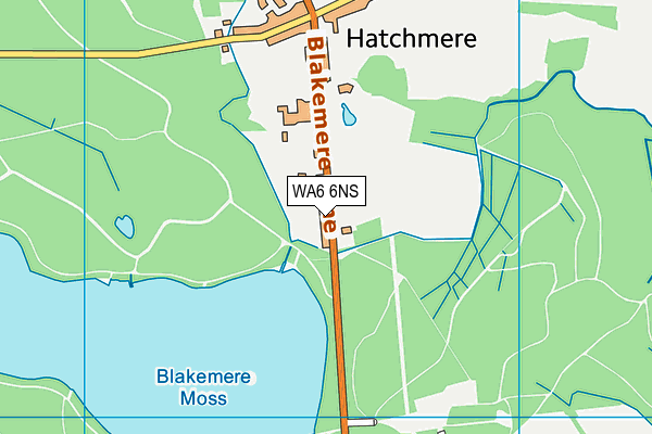 WA6 6NS map - OS VectorMap District (Ordnance Survey)