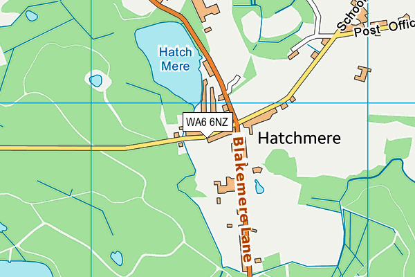 WA6 6NZ map - OS VectorMap District (Ordnance Survey)