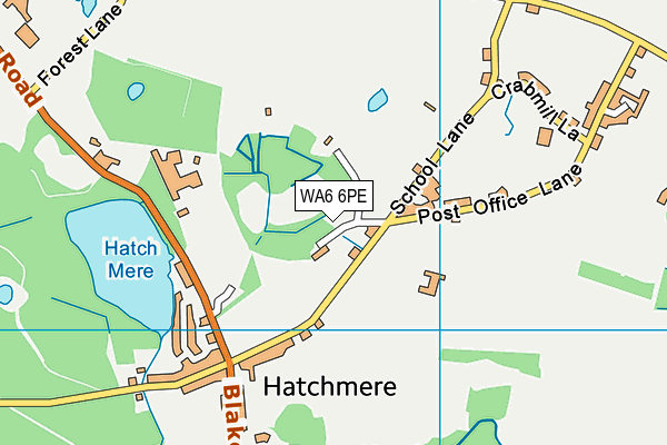 WA6 6PE map - OS VectorMap District (Ordnance Survey)